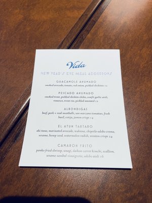 Menu photo 8 Vida Knoxville, TN