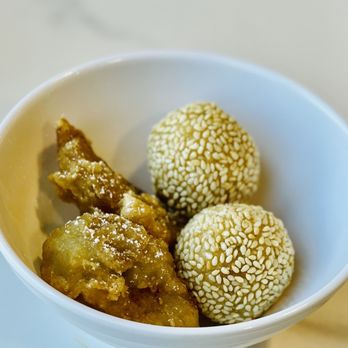 Fuji Sushi Buffet - Eat until you're 95% full. Clear the table. Order sesame balls and fried banana. Eat slowly. Life is good - Japanese Near Me - Concord, California