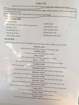 Menu photo 7 Sushi Siam Wake Forest, NC