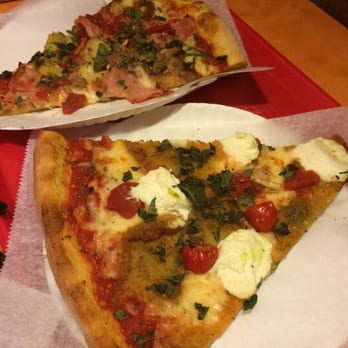 Pizza Time - Loved the eggplant (bottom slice) - Pizza Near Me - St. Augustine, Florida