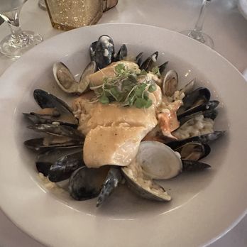 Dune 18 - Halibut entree -- The Best, I get it every time. Halibut, mussels, clams, shrimp, scallops, lobster - Seafood Near Me - Ship Bottom, New Jersey