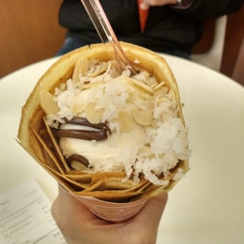 Sweet Berry - Almond joy gelato crepe - Ice Cream & Frozen Yogurt Near Me - Fairfax, Virginia