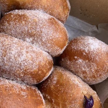 Leonard's Bakery - original malasadas + ube filled malasada - Bakeries Near Me - Honolulu, Hawaii