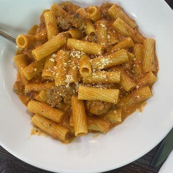 Pizzaioli - Rigatoni with Crumbled Sausage in Marinara Sauce Pasta - Pizza Near Me - Staten Island, New York