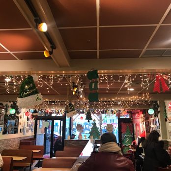 Gaby's Pizza - Holiday decoration is up, window decoration is currently being painted - Pizza Near Me - Hollis, New York Gaby's Pizza - Holiday decoration is up, window decoration is currently being painted - Pizza Near Me - Hollis, New York