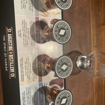 St. Augustine Distillery - Tasing samples - Distilleries Near Me - Saint Augustine, Florida St. Augustine Distillery - Tasing samples - Distilleries Near Me - Saint Augustine, Florida