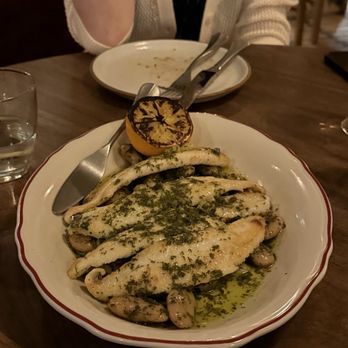 Deme - ROASTED DOVER SOLE gigante beans + herbs + capers + charred lemon + alto olive oil - Mediterranean Near Me - Los Angeles, California