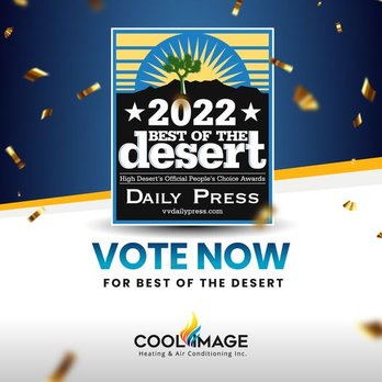 Cool Image Heating and Air Conditioning - Thanks to our incredible customers, we've been nominated into the top five best HVAC companies in the desert... again! Time to vote!! - Heating & Air Conditioning/HVAC Near Me - Apple Valley, California