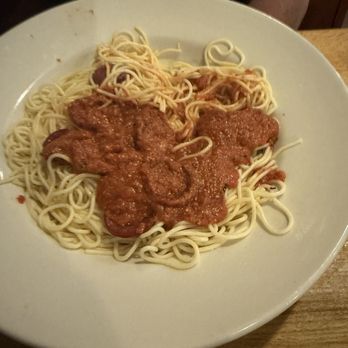 Getti - Horrible presentation of spaghetti with sausage - Pizza Near Me - Nevada, Texas