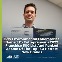 BioTerra Environmental Solutions - Entrepreneur recently unveiled its 43rd annual Franchise 500 rankings;IRIS Environment Laboratories was named to its 2022 Franchise 500 List