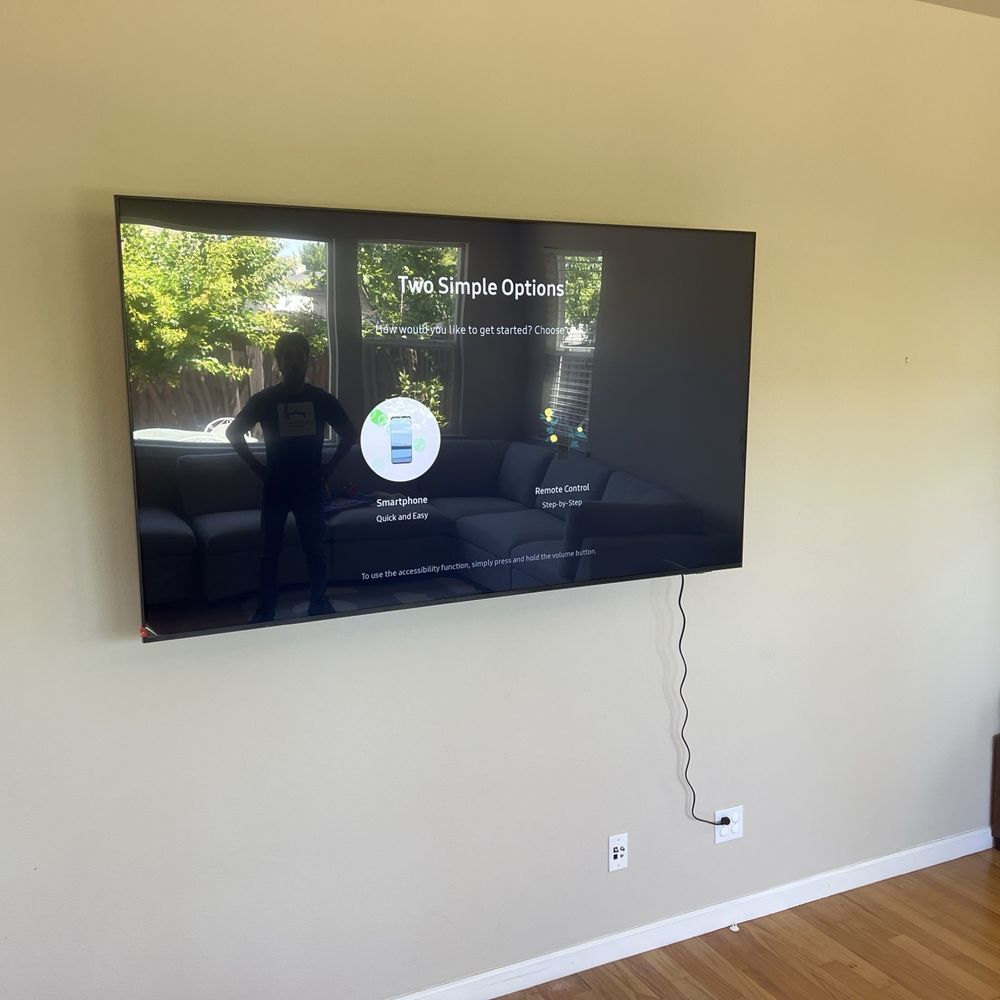 75" mounted in 30 minutes!