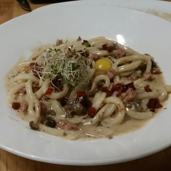 Inspire Restaurant - Udon Carbonara - Asian Fusion Near Me - Markham, Ontario Inspire Restaurant - Udon Carbonara - Asian Fusion Near Me - Markham, Ontario