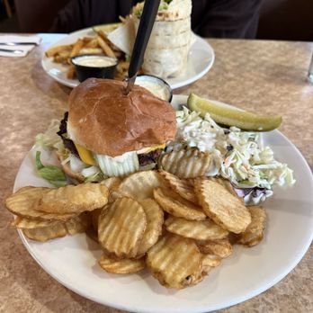 Bleachers Grill - Cheeseburger and wavy fries - good - New American Near Me - Marysville, Washington Bleachers Grill - Cheeseburger and wavy fries - good - New American Near Me - Marysville, Washington
