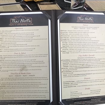 Thai Bella - Menu - Thai Near Me - Moab, Utah