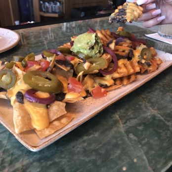 Brooks' Bar & Deck - Half Fries and half chips nachos - Sports Bars Near Me - Stateline, Nevada