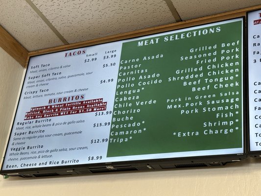 Menu photo 2 Taqueria El Gallo Pleasanton, CA