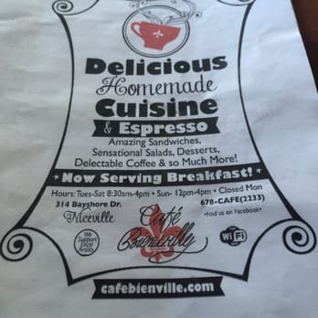 Cafe Bienville - Menu - Cafes Near Me - Niceville, Florida Cafe Bienville - Menu - Cafes Near Me - Niceville, Florida