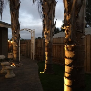John A Douglas Landscape - Entry way uplighting at night, what a beautiful improvement - Landscaping Near Me - Escondido, California John A Douglas Landscape - Entry way uplighting at night, what a beautiful improvement - Landscaping Near Me - Escondido, California