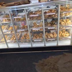 Bagel Garden - Bagel selections. I like the Asiago and Jalapeño Cheddar