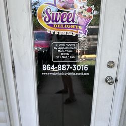 Sweet Delights By Denise - The front door with info!