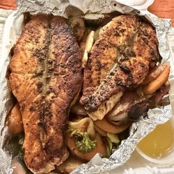 Salmon & Vegetables (Grilled)