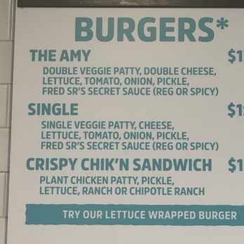 Amy’s Drive Thru - Burger options. I recommend the single. - Vegan Near Me - San Francisco, California Amy’s Drive Thru - Burger options. I recommend the single. - Vegan Near Me - San Francisco, California