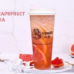 Yokee Milk Tea - Fresh grapefruit green tea