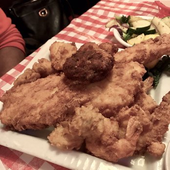 The Jolly Roger Restaurant and Bar - Fried seafood platter was YUGE! Flounder, shrimp, sea scallops, crab cake, hush puppies and sides - Steakhouses Near Me - Kill Devil Hills, North Carolina