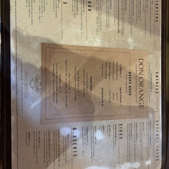 Don Orange - Menu - Cocktail Bars Near Me - Redlands, California