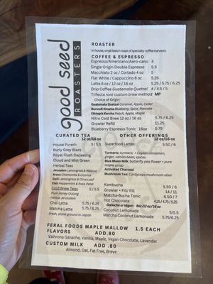 Menu photo 4 Good Seed Coffee Boutique Solvang, CA