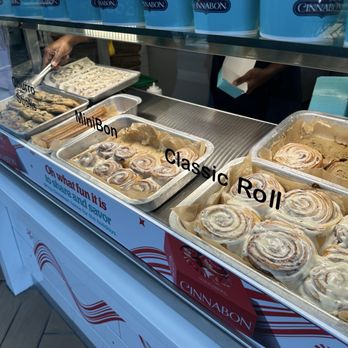 Cinnabon - From left to right; cookies, mini roll, reg roll - Bakeries Near Me - Durham, North Carolina