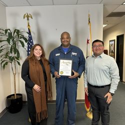 A+ Plumbing - Assembly certificate of recognition