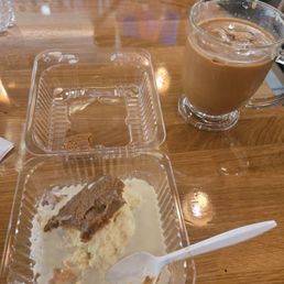 BISCOFF milk cake & iced coffee BISCOFF milk cake & iced coffee