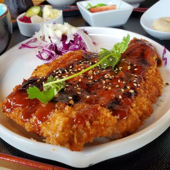 Sugar Pine - Closeup of the Katsu Pork. - Japanese Near Me - Austin, Texas Sugar Pine - Closeup of the Katsu Pork. - Japanese Near Me - Austin, Texas