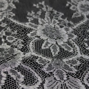 Solstiss - Silver floral Chantilly lace. - Fabric Stores Near Me - Los Angeles, California Solstiss - Silver floral Chantilly lace. - Fabric Stores Near Me - Los Angeles, California