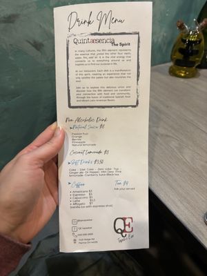 Menu photo 4 Quintaesencia Parma, OH