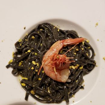 Enoteca Bruni - Squid ink pasta and prawn - Tuscan Near Me - Florence, FI