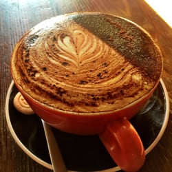 True to the Bean - A nicely poured cappuccino...