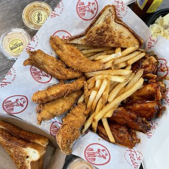 Slim Chickens - Second visit, we got half chicken bone in and strips - Chicken Wings Near Me - Henderson, Nevada