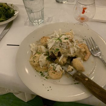 Angie's Seafood - Steak Nina* . Incredible steak covered in copious scallops, shrimp, crabs. Goddamn. - Seafood Near Me - Baltimore, Maryland