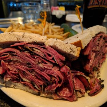 Lester's - Pastrami on rye, with fries and a pickle - Burgers Near Me - St. Louis, Missouri Lester's - Pastrami on rye, with fries and a pickle - Burgers Near Me - St. Louis, Missouri