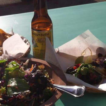 Xolo - Two tacos..a salad...and a beer for under 15 bucks...decent tasty deal :) - Mexican Near Me - Oakland, California