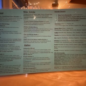 Seaside Restaurant & Bar - Menu - Bars Near Me - Crescent City, California Seaside Restaurant & Bar - Menu - Bars Near Me - Crescent City, California