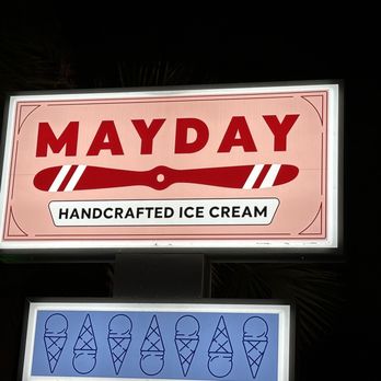 Mayday Ice Cream - Street signage - Ice Cream & Frozen Yogurt Near Me - St. Augustine, Florida