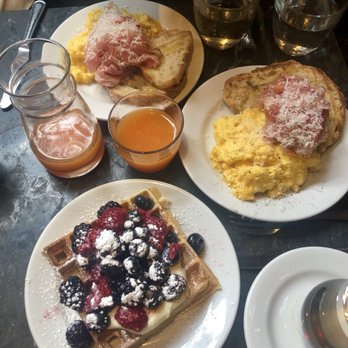 Buvette - Jambon Cru and Belgian Waffle - French Near Me - New York, New York