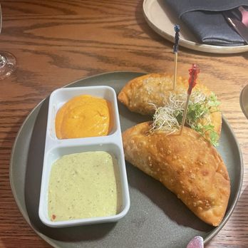 Morella - Empanadas- pork and beef with dipping sauce - Italian Near Me - San Francisco, California