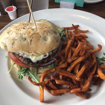Yard House - Vegan Burger, $1 to substitute for sweet potato fries. - Vegetarian Near Me - Gaithersburg, Maryland Yard House - Vegan Burger, $1 to substitute for sweet potato fries. - Vegetarian Near Me - Gaithersburg, Maryland