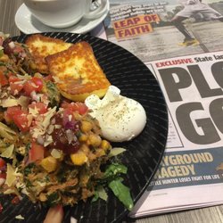 Chatterbox Cafe - Corn fritters are unusual but delicious.