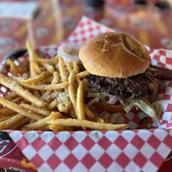 Matty G's Steakburgers - Mesa Location - Double burger and garlic fries