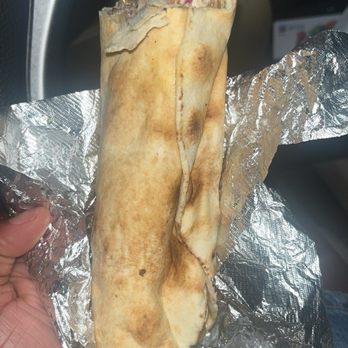 Gourmandize - Galleria - Half eaten Merguez Wrap - Food Trucks Near Me - Houston, Texas